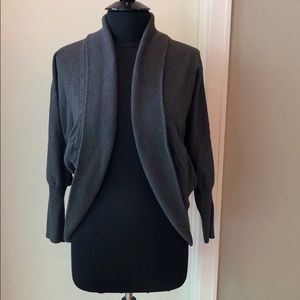 Betabrand Gray Cocoon Sweater